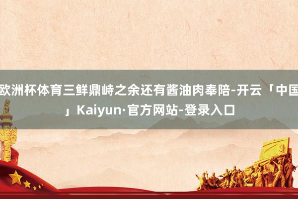 欧洲杯体育三鲜鼎峙之余还有酱油肉奉陪-开云「中国」Kaiyun·官方网站-登录入口